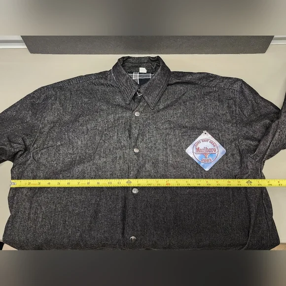 Vintage Men's Marlboro Reversible Jacket Shirt Size XL - Picture 10 of 13